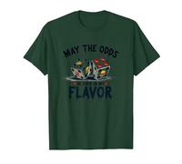 May The Odds Be Ever in My Flavor Jeu de Mots Alimentaires en dés T-Shirt, Homme, Vert Forêt, XL
