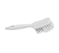 Maya 52154 - brosse MANCHE, bord caoutchouc, Passage eau/attelage, Fibre dure, 300 x 75 mm, Blanc
