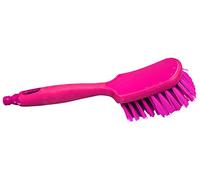 Maya 52154 - brosse MANCHE, bord caoutchouc, Passage eau/attelage, Fibre dure, 300 x 75 mm, rouge