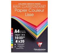 Maya bloc collé 20F A4 120g - Assortiment vif