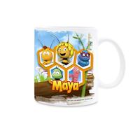 MAYA C05 - Gobelet avec anse dans un coffret cadeau. Impression de haute qualité. Tasse sous licence officielle. Tasse pour petit déjeuner/cadeau pratique. Mug pour tous les fans de Maya l'abeille.