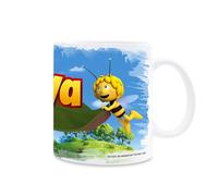 MAYA C08 - Tasse avec anse dans un coffret cadeau. Impression de haute qualité. Gobelet sous licence officielle. Tasse pour petit déjeuner/cadeau pratique. Mug pour tous les fans de Maya l'abeille.