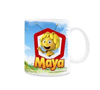 MAYA C09 - Gobelet avec anse dans un coffret cadeau. Impression de haute qualité. Tasse sous licence officielle. Tasse pour petit déjeuner/cadeau pratique. Mug pour tous les fans de Maya l'abeille.