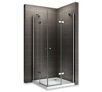 MAYA Cabine de douche H 190 cm verre transparent 80 x 100 cm