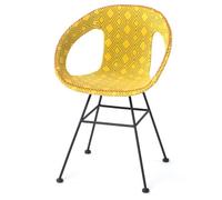 MAYA - Chaise de repas coton jaune Jaune