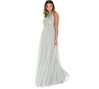 Maya deluxe - 6134-MAXI-GLILY - Robe Longue Dos Nu a Paillettes pour Demoiselle d'honneur, Bal de Fin d'annee, Mariage Femme 38