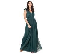 Maya deluxe - EGM01-ST - Maxi Dress with Ruffle Shoulder Detail Robe de Demoiselle d'honneur Femme 42