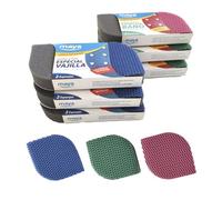 MAYA Lot de 6 éponges à récurer Evo pour WC + 6 éponges Evo pour Vaisselle. Nettoie sans rayer Toutes Les Surfaces sans Laisser de Fibres. Lavable en Machine. Dimensions : 12 x 8,5 x 2,5 cm