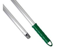 Maya Manche en aluminium anodisé 1,40 m. Léger, résistant et professionnel. Manche et filetage en polypropylène (couleur verte)