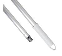 Maya Manche en aluminium anodisé 1,40 m. Léger, résistant et professionnel. Manche et filetage en polypropylène (blanc)