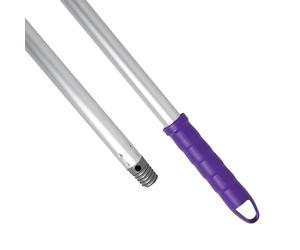 Maya Manche en aluminium anodisé 1,40 m. Léger, résistant et professionnel. Manche et filetage en polypropylène (violet)