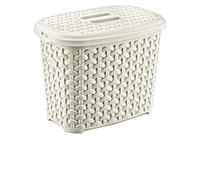 Maya Professional Tools 081081b Panier pour nettoyant en rotin grand format avec couvercle, 6 litres, beige