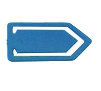 Maya Professional Tools Wclip02-2 Clips en métal Détectable par des métaux, Grande, Lot de 10, Bleu