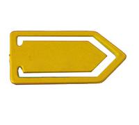 Maya Professional Tools Wclip02-4 clips en métal Détectable par des métaux, grande, Lot de 10, Jaune