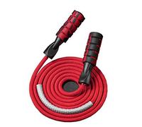 Maya Star Corde à sauter lestée à double roulement en coton Longueur réglable pour cardio, endurance, saut d'entraînement, fitness, entrainement - Charge de 0,7 kg