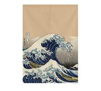 Maya Star Rideau de porte japonais Noren 80 x 120 cm (vagues 02)