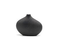 Maya Star Vase japonais en céramique pour arrangement de fleurs, Ikebana ou décoration de table - Noir