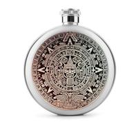 Mayan Calendar End of the World Petite bouteille à whisky portable en acier inoxydable anti-fuite pour fête de mariage, témoin d'honneur, cadeau de demoiselle d'honneur - 140 ml