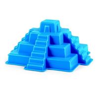 (Mayan Pyramid, Blue) - Hape Beach Toy Mayan Pyramid Sand Shaper Mould Toys,