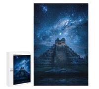 Mayan Pyramid Under Stars Puzzle 1000 Pièces Educa Jouet en Bois Cadeau Unique Décoration Intérieure Jeu Éducatif Challenge Toy Adultes Et Enfants À Partir De 14 Ans 1000 PCS