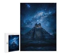 Mayan Pyramid Under Stars Puzzle 1000 Pièces Educa Jouet en Bois Cadeau Unique Décoration Intérieure Jeu Éducatif Challenge Toy Adultes Et Enfants À Partir De 14 Ans 500 PCS