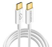 Mayaxess Câble de charge 1m USB-C / USB-C pour iPhone 17 Pro Max Blanc