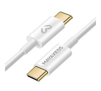 Mayaxess Câble de charge pour iPhone 17 USB-C / USB-C 1m Blanc