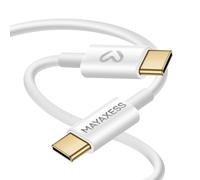Mayaxess Câble USB-C vers USB-C Recharge Rapide 20W Blanc