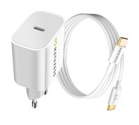 Mayaxess Chargeur Secteur 20W pour Google Pixel 10 + Câble USB-C 1m Blanc