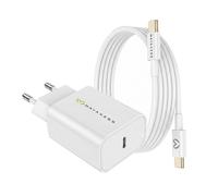 Mayaxess Chargeur Secteur pour Galaxy S24 Fe 20W + Câble USB-C 1m Blanc