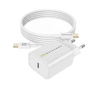 Chargeur Secteur pour Galaxy S24 Plus 20W + Câble USB-C 1m Mayaxess Blanc