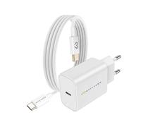Mayaxess Chargeur Secteur pour Galaxy Z Flip 5 20W + Câble USB-C 1m Blanc