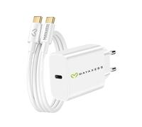 Mayaxess Chargeur Secteur pour Galaxy Z Fold 5 20W + Câble USB-C 1m Blanc
