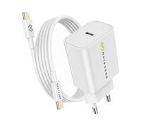 Mayaxess Chargeur Secteur pour iPhone 16 Pro Max 20W + Câble USB-C 1m Blanc