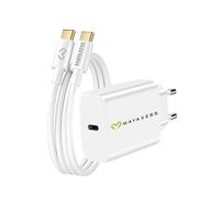 Mayaxess Chargeur Secteur pour Magic 6 Lite 20W + Câble USB-C 1m Blanc