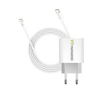 Mayaxess Chargeur Secteur pour Pixel 6a 20W + Câble USB-C 1m Blanc