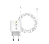 Mayaxess Chargeur Secteur pour Pixel 7a 20W + Câble USB-C 1m Blanc