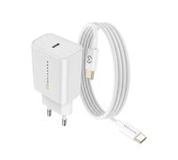 Chargeur Secteur pour Xiaomi 14T 20W + Câble USB-C 1m Mayaxess Blanc