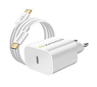 Mayaxess Chargeur Secteur USB-C Power Delivery 20W avec Câble Blanc