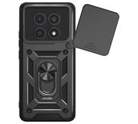 Mayaxess Coque Anneau pour Redmi Note 15 4G avec Cache Caméra Coulissant Noir