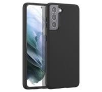 Mayaxess Coque en Silicone pour Galaxy S21 Finition Mate Antichoc Noir
