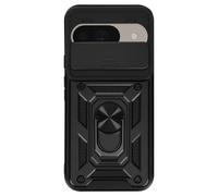 Coque pour Google Pixel 9 et 9 Pro Bague Support Cache Caméra Mayaxess Noir