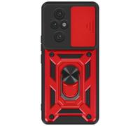 Mayaxess Coque pour Honor 200 Pro Bague Support Cache Caméra Coulissant Rouge