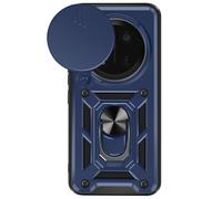 Mayaxess Coque pour Honor Magic 7 Lite – Bague support avec protection caméra – Bleu nuit
