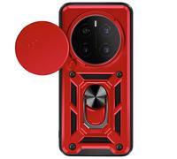 Mayaxess Coque pour Honor Magic 7 Pro Bague Support avec Protection Caméra Rouge