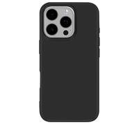 Mayaxess Coque pour iPhone 16 Pro Max Silicone Souple Revêtement Fin Noir