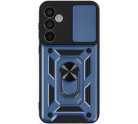 Mayaxess Coque pour Samsung Galaxy A55 Bague Support Cache Caméra Coulissant Bleu nuit