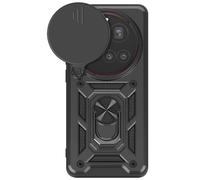 Mayaxess Coque pour Xiaomi 15 Ultra Bague Support avec Protection Caméra Noir