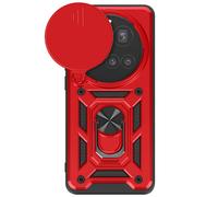 Mayaxess Coque pour Xiaomi 15 Ultra Bague Support avec Protection Caméra Rouge