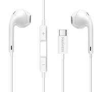 Ecouteurs Filaires pour iPhone 17 Pro Max USB-C avec Micro intégré Blanc